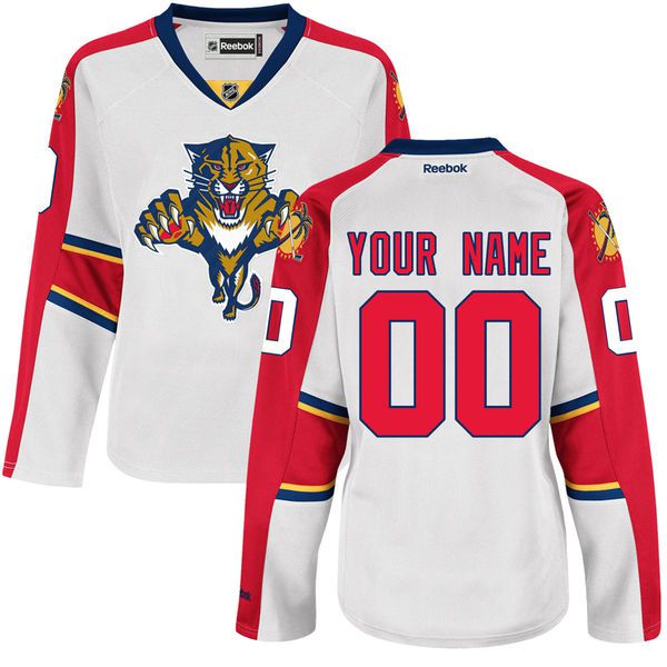 Reebok Florida Panthers Womens Premier Away NHL Jersey - White